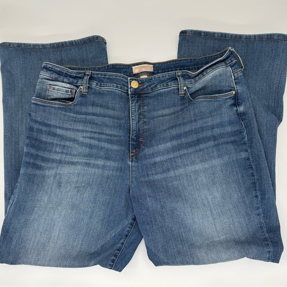 KUT from the Kloth Ana High Rise Fab Ab Flare Jeans Size 18 Dark Wash - Picture 1 of 6